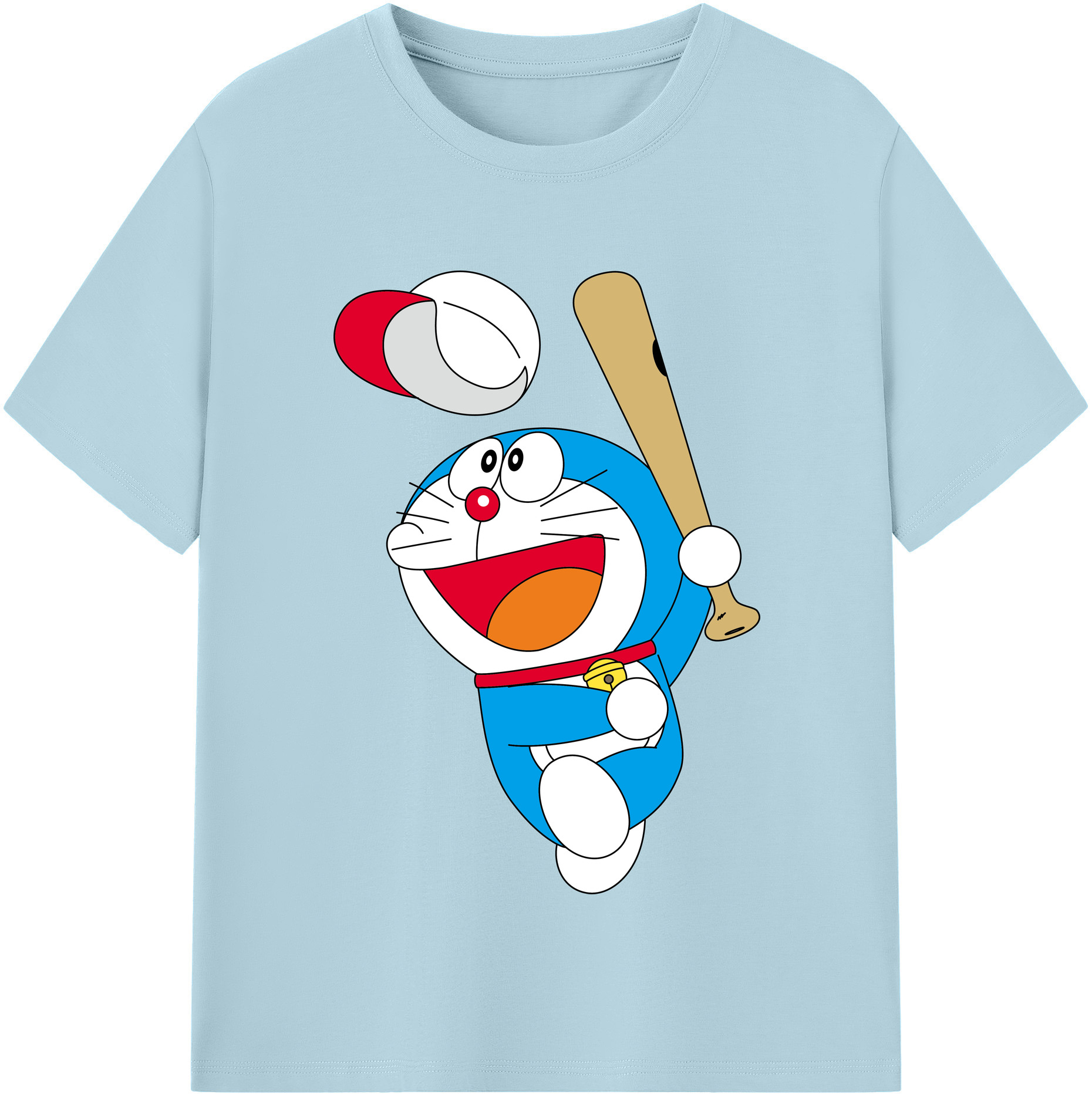 （画像用） ドラえもん Doraemon 綿100％半袖Tシャツ（フロントプリント）